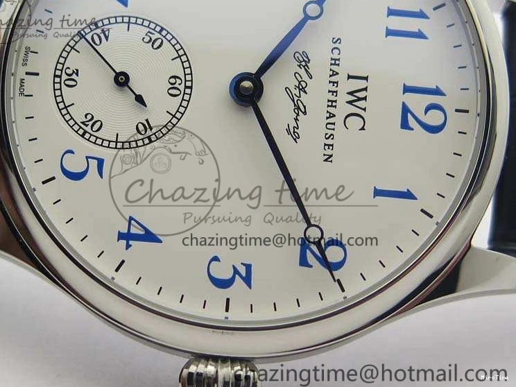 MIROTIME 0701 Portuguese Fa Jones IW544203 SS GSF 1:1 Best Edition White Dial On Leather Strap Trendsetting 7235
